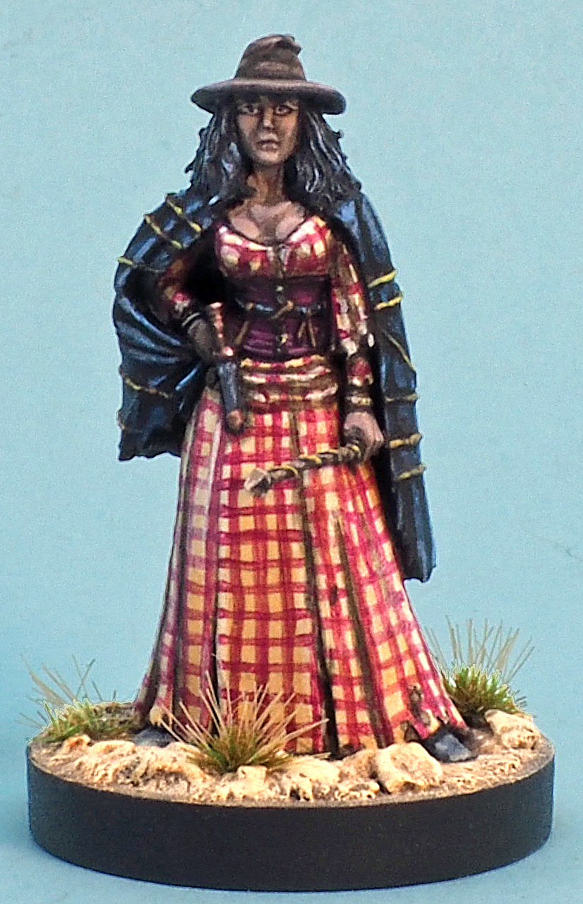 Dark Sword Female Witch with Wand